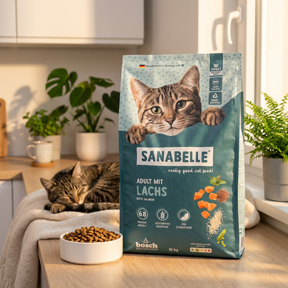 Sanabelle Classic Adult sucha karma dla kota 10 kg z łososiem – bez zbóż glutenowych
