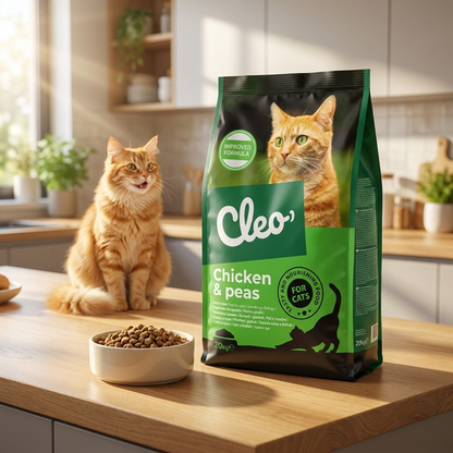 Cleo Chicken & peas sucha karma dla kotów dorosłych 20 kg – kurczak z groszkiem