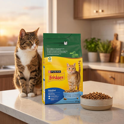 Friskies Sucha karma dla kota sterylizowanego 1,5 kg z prebiotykiem – łosoś z warzywami