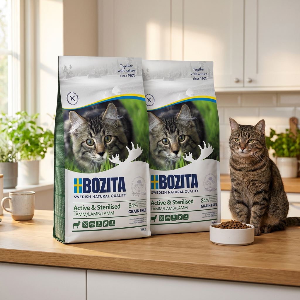 Bozita sucha karma dla kota sterylizowanego bez zbóż 10 kg – Active & Sterilised, jagnięcina
