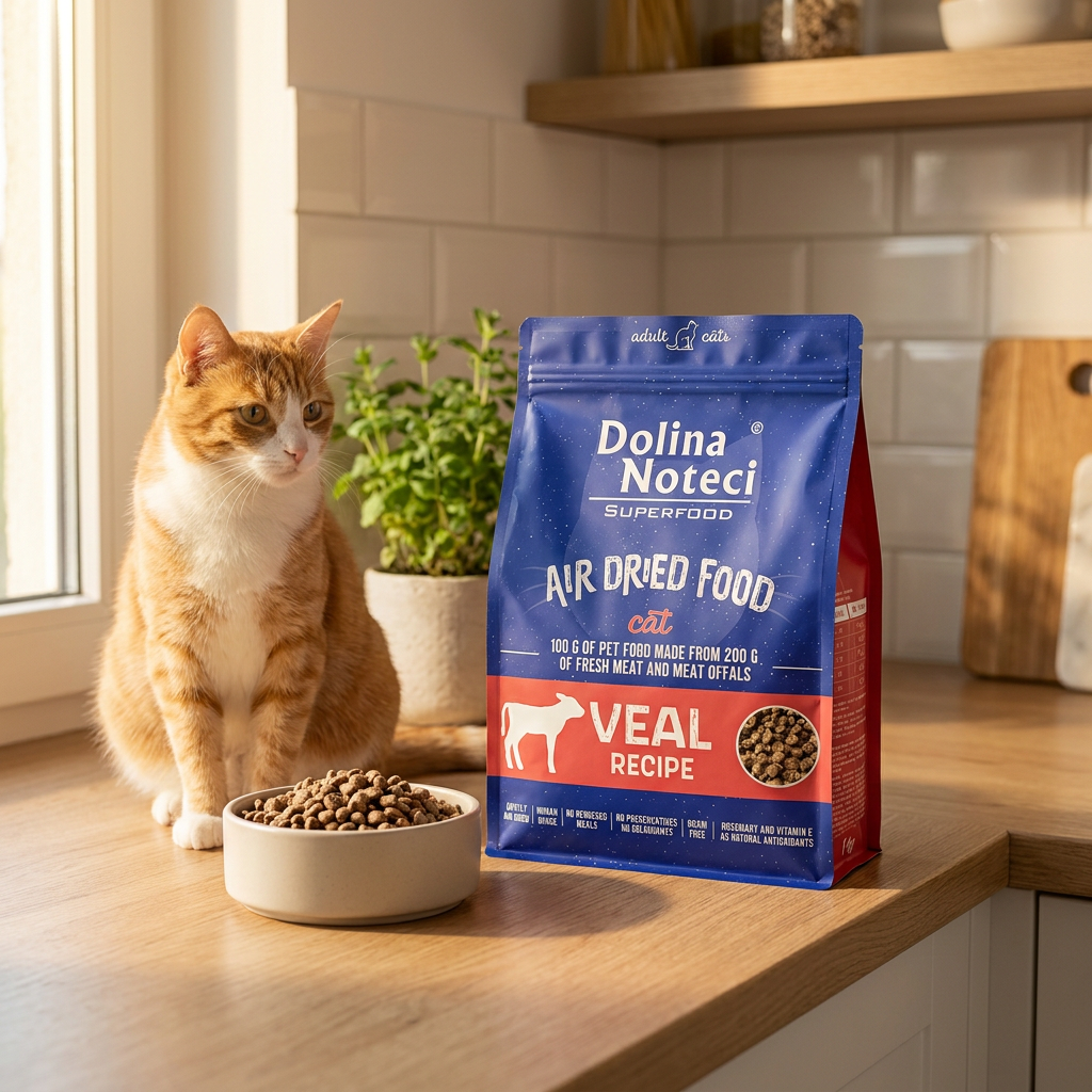 Dolina Noteci Superfood sucha karma dla kota z cielęciną 1 kg – bezzbożowa, suszona