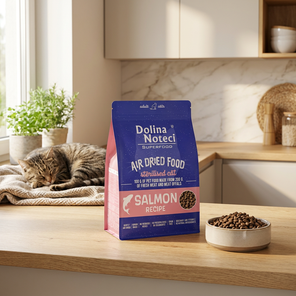 Dolina Noteci Superfood sucha karma dla kota sterylizowanego 1 kg – bezzbożowa, łosoś