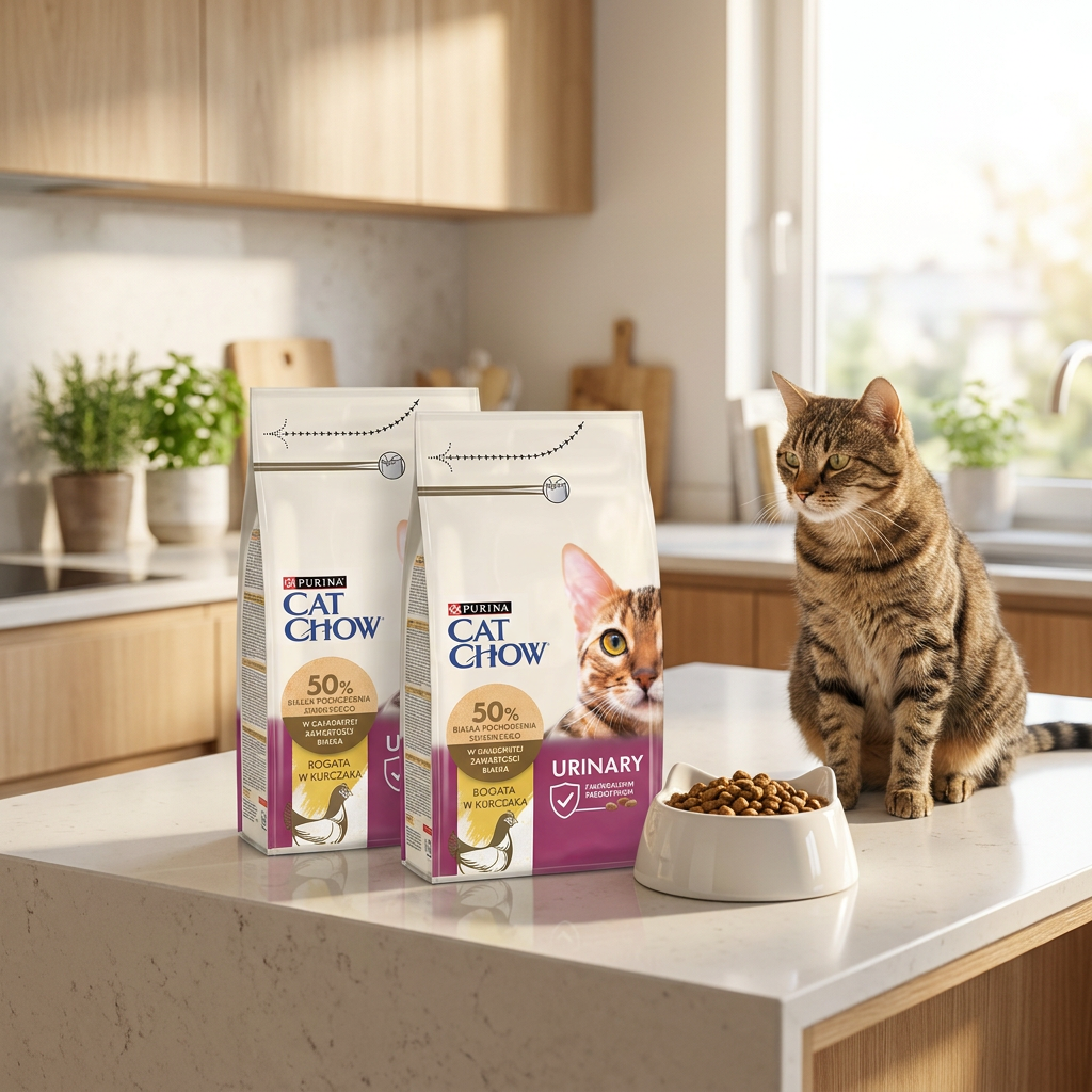 Cat Chow Urinary sucha karma dla kota z kurczakiem 2 x 1,5 kg – z prebiotykiem