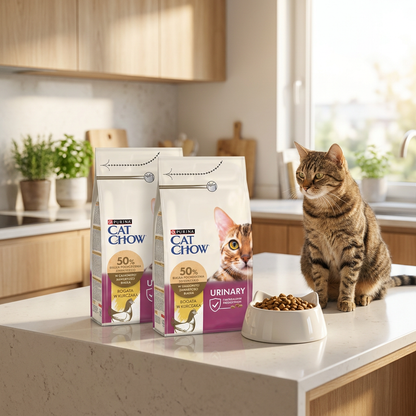 Cat Chow Urinary sucha karma dla kota z kurczakiem 2 x 1,5 kg – z prebiotykiem