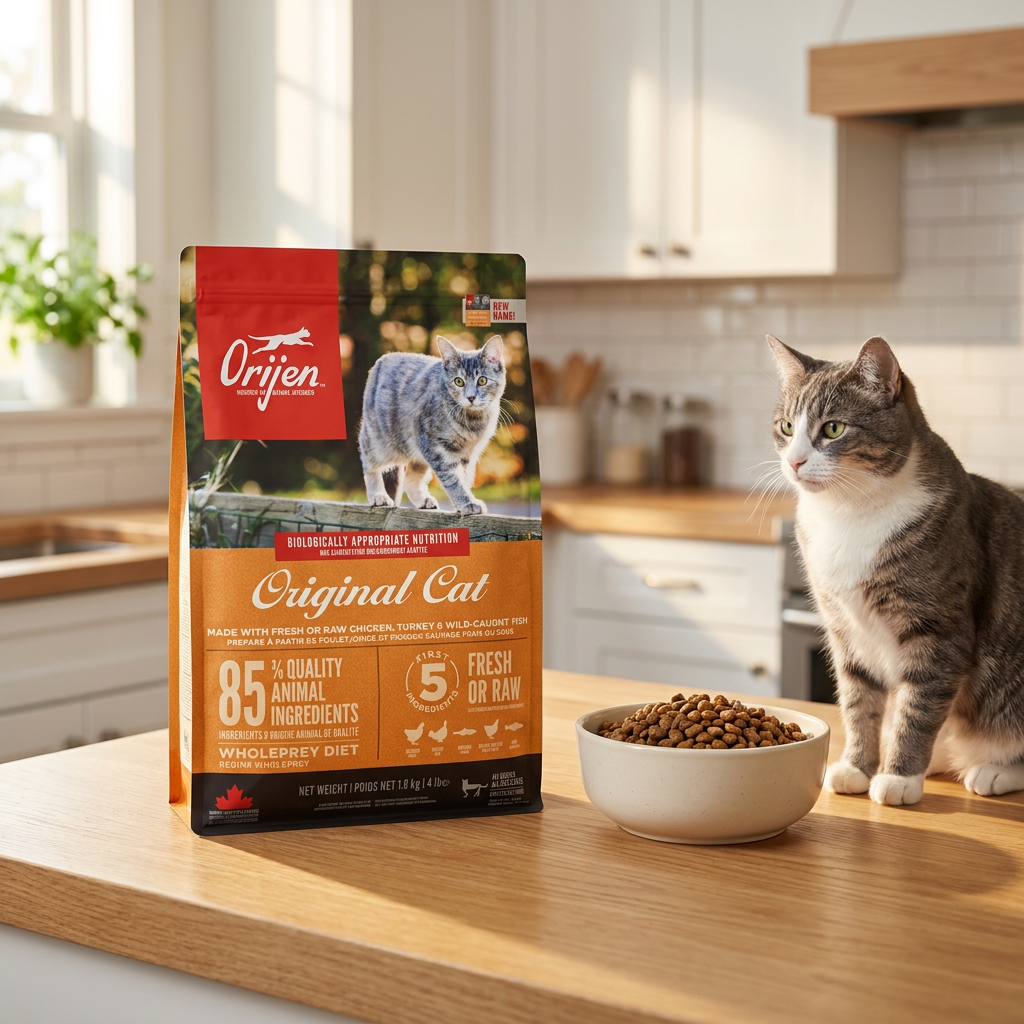 Orijen Original Cat sucha karma dla kota 1,8 kg bezzbożowa – kurczak, indyk i ryby