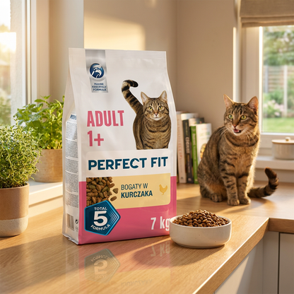 Perfect Fit sucha karma dla kota dorosłego 7 kg z prebiotykiem – smak kurczak