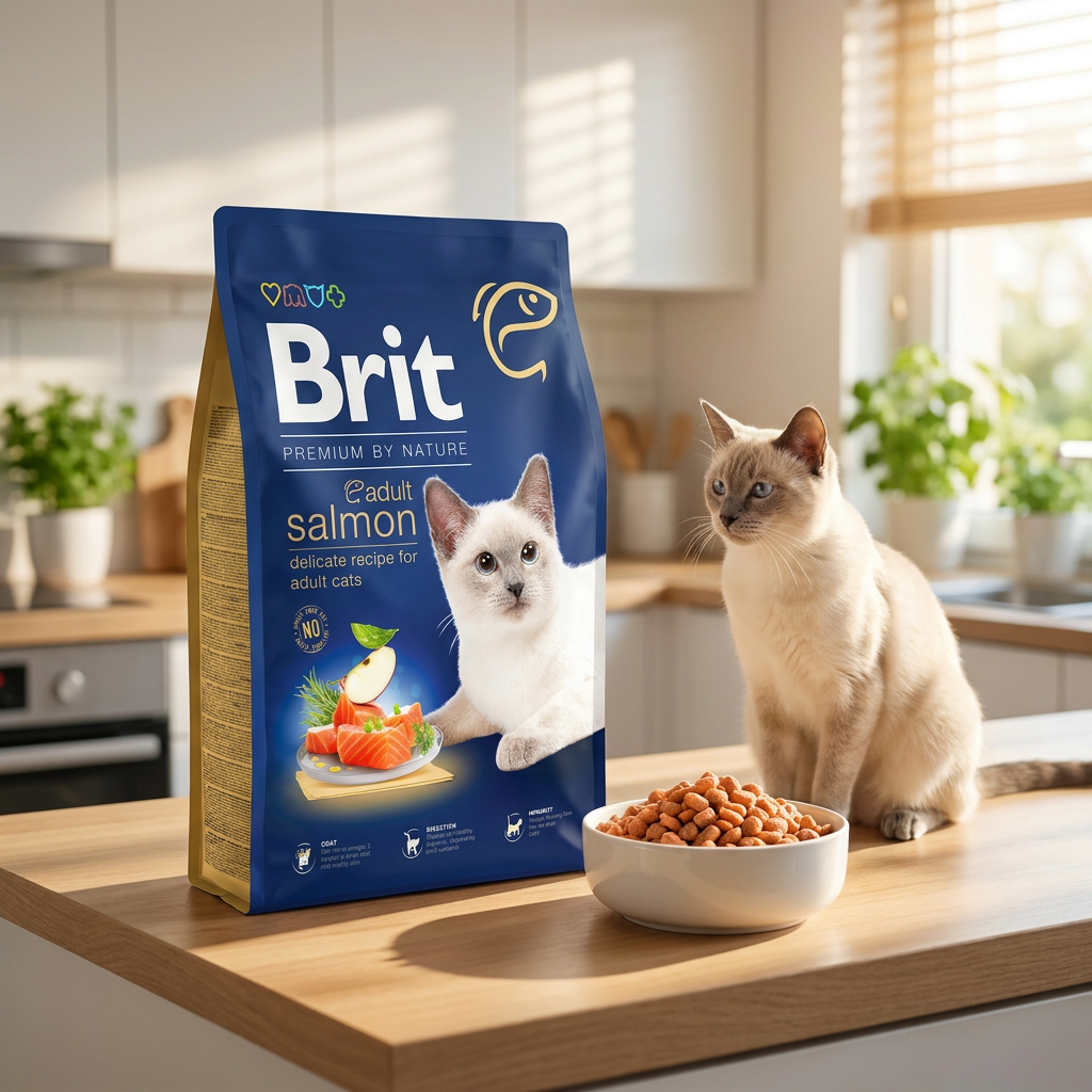 Brit Premium by Nature karma sucha dla kota z łososiem 8 kg – bezzbożowa, adult