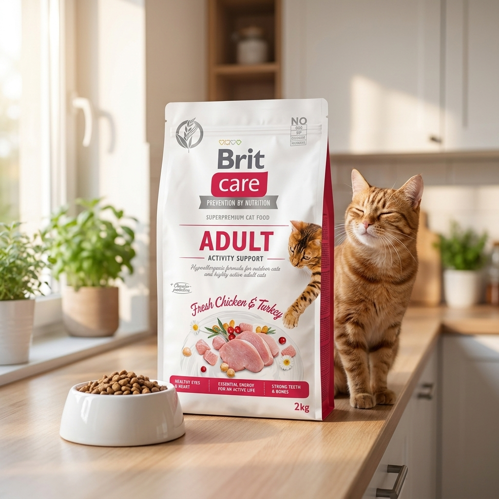 Brit Care Cat Grain-Free Activity Support karma sucha dla kota 2 kg – indyk