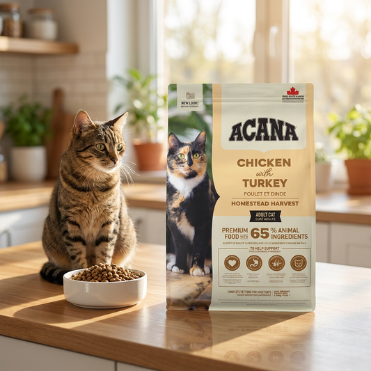 Acana Homestead Harvest sucha karma dla kota 1,8 kg – bezzbożowa z indykiem i kurczakiem