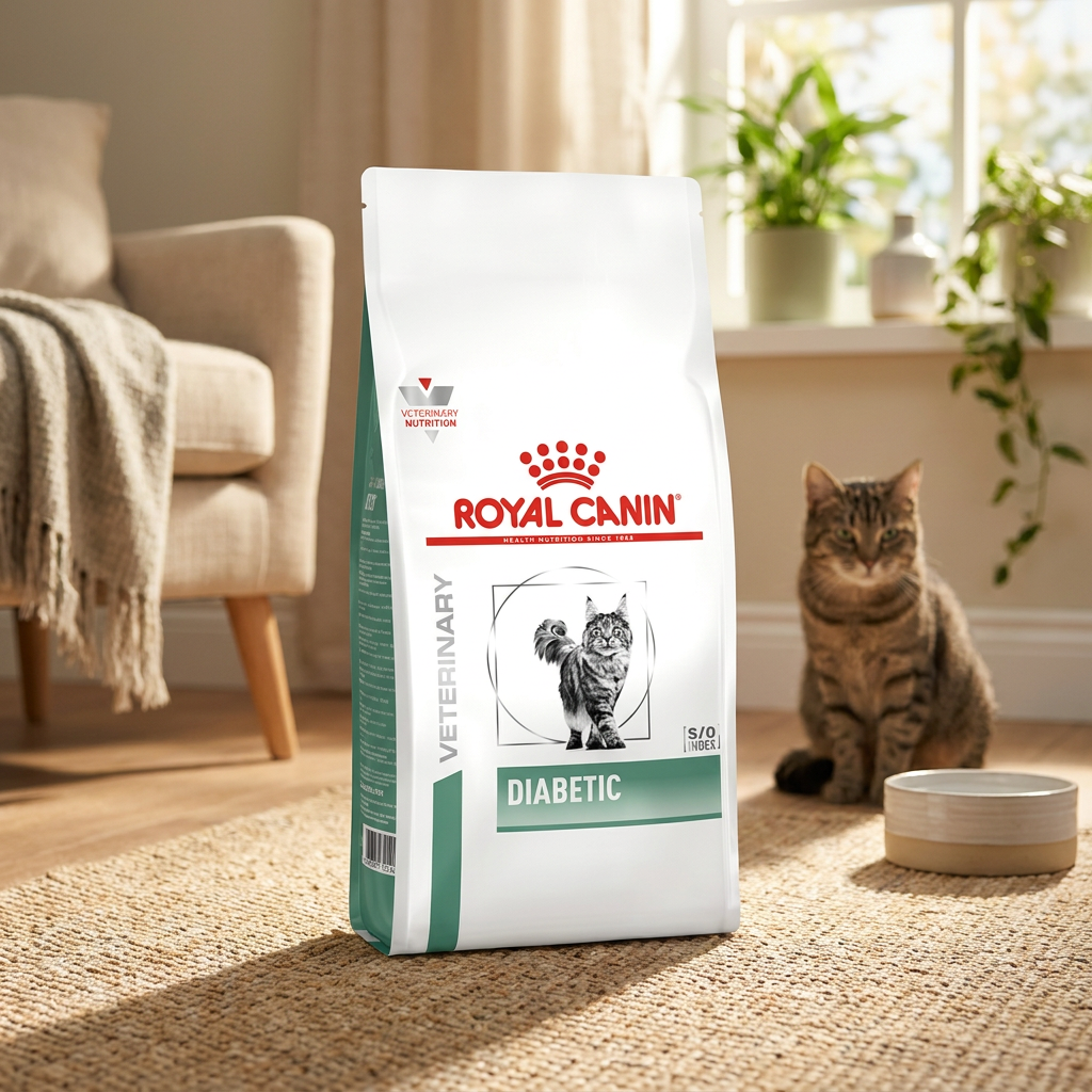 Royal Canin Diabetic sucha karma dla kota z cukrzycą 1,5 kg – z kurczakiem i prebiotykiem