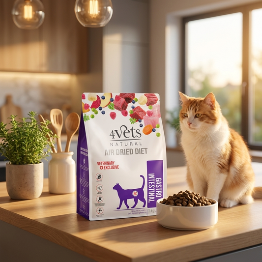 4Vets Natural Gastro Intestinal sucha karma dla kota 1 kg – bezzbożowa, wołowina