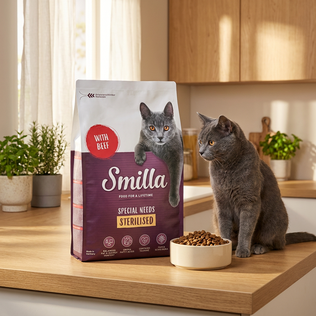 Smilla Adult Sterilised sucha karma dla kotów sterylizowanych 10 kg – wołowina