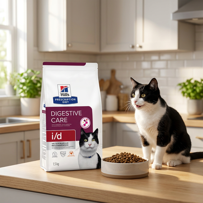 Hill's Prescription Diet i/d sucha karma dla kota 1,5 kg – wsparcie trawienia, kurczak