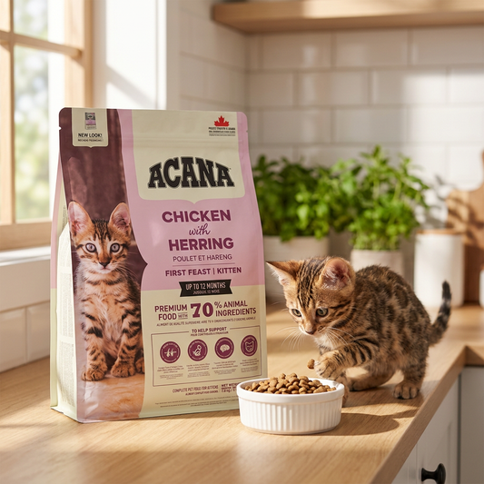 Acana First Feast Kitten sucha karma dla kociąt 1,8 kg – bezzbożowa, z kurczakiem
