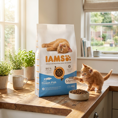 Iams For Vitality Kitten sucha karma dla kociąt 10 kg – z rybami oceanicznymi, dorsz