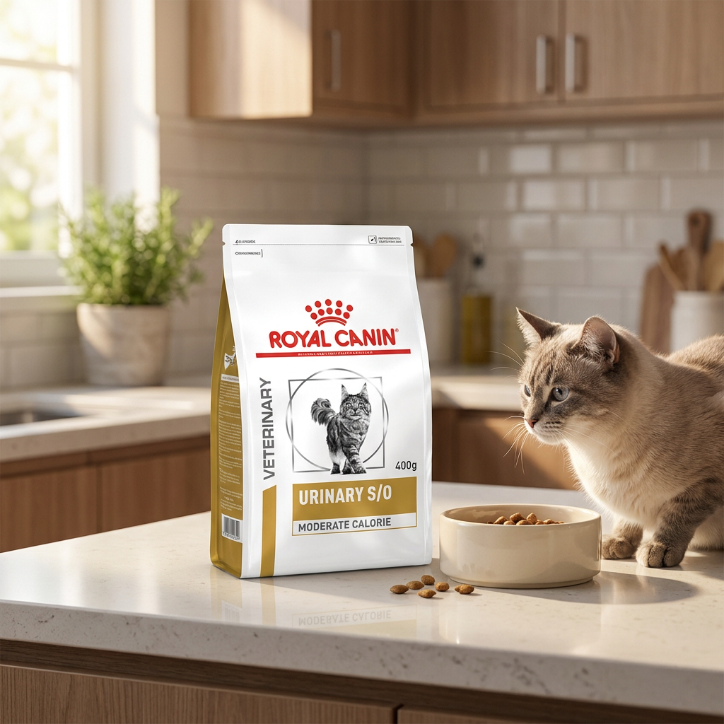 Royal Canin Veterinary Urinary S/O Moderate Calorie sucha karma dla kota 400 g – drób