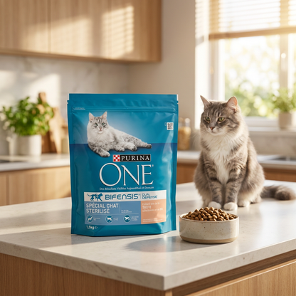Purina ONE Sterilised sucha karma dla kota 1,5 kg – dla kotów sterylizowanych, pstrąg