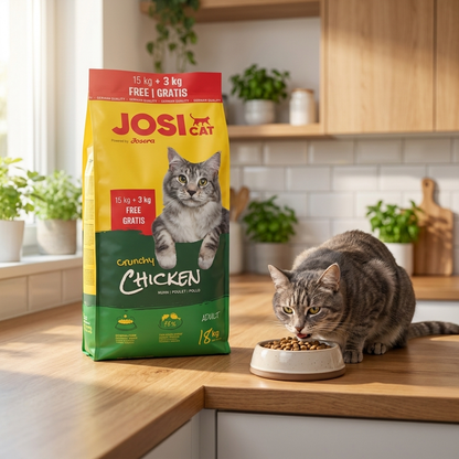 Josera JosiCat Crunchy Chicken karma sucha dla kotów dorosłych 18 kg – kurczak