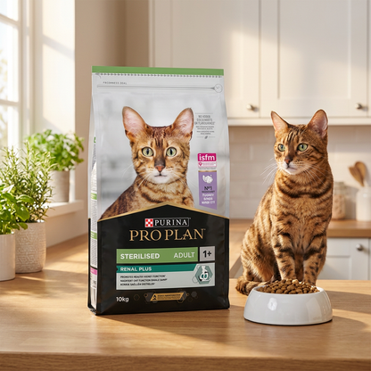 Purina Pro Plan Sterilised Renal sucha karma dla kota 10 kg z indykiem i prebiotykiem