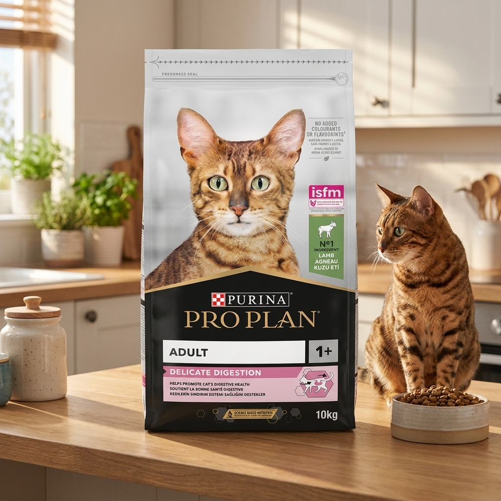 PRO PLAN Delicate Digestion Adult sucha karma dla kota z jagnięciną 10 kg – z prebiotykiem