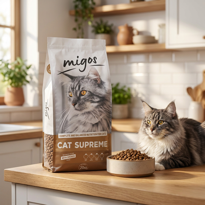 Migos Cat Supreme sucha karma dla kotów dorosłych 20 kg z tauryną – kurczak