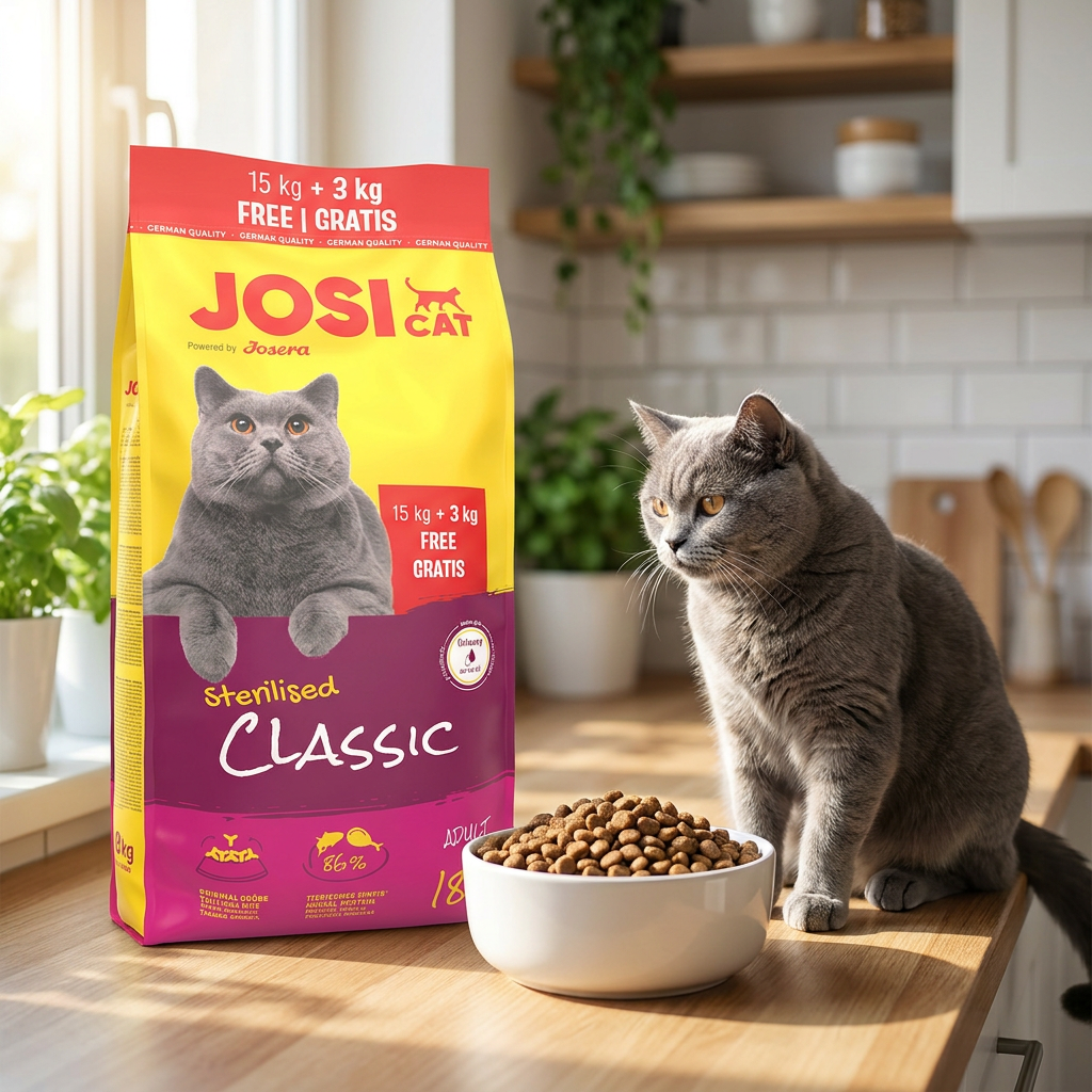 Josera Josicat Sterilised Classic sucha karma dla kotów sterylizowanych 18 kg – kurczak