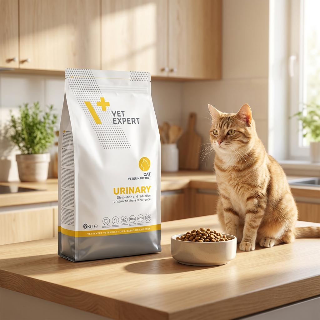 Vet Expert Veterinary Diet Urinary sucha karma dla kota 6 kg – drób, bez cukru i soi