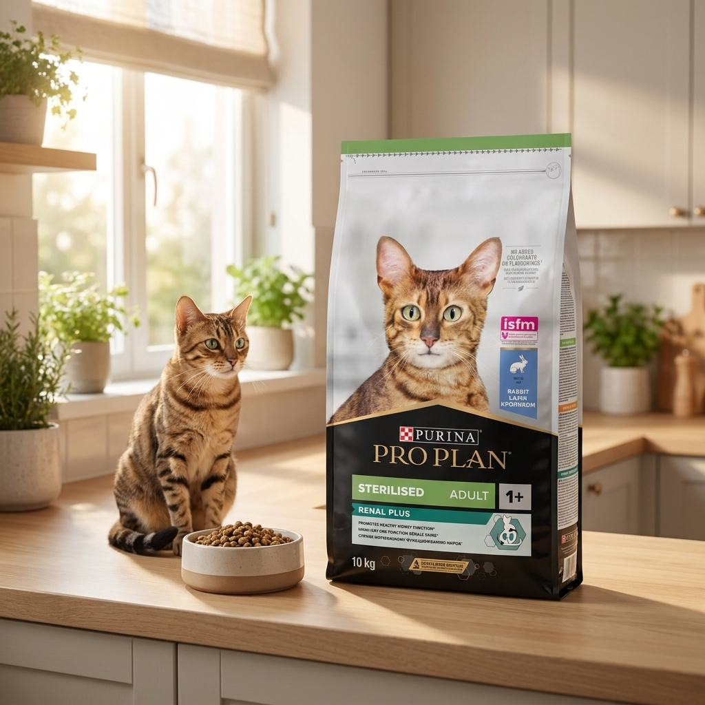PRO PLAN Sucha karma dla kotów sterylizowanych 10 kg z królikiem i prebiotykiem – Renal