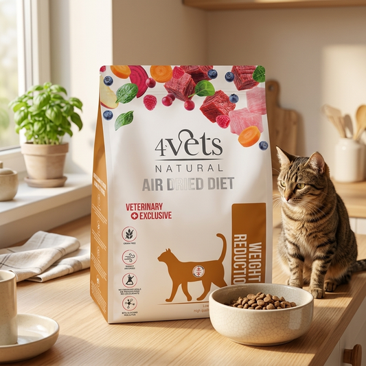 4Vets Natural Weight Reduction karma sucha dla kota z nadwagą 1 kg bezzbożowa – wołowina