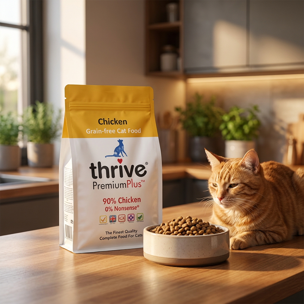 Thrive PremiumPlus sucha karma dla kota bezzbożowa 1,5 kg, 90% kurczaka – kurczak