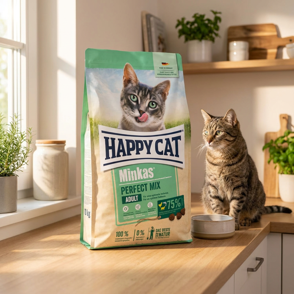 Happy Cat Minkas Perfect Mix sucha karma dla kota 10 kg – kurczak, ryba, jagnięcina