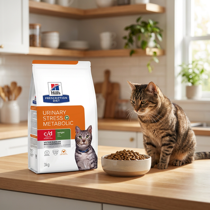 Hill's Prescription Diet c/d Urinary Stress + Metabolic karma dla kota 3 kg – kurczak