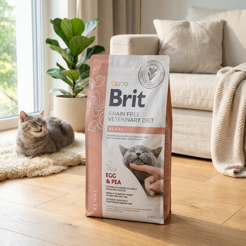 Brit Veterinary Diets Cat Renal sucha karma weterynaryjna dla kota 5 kg