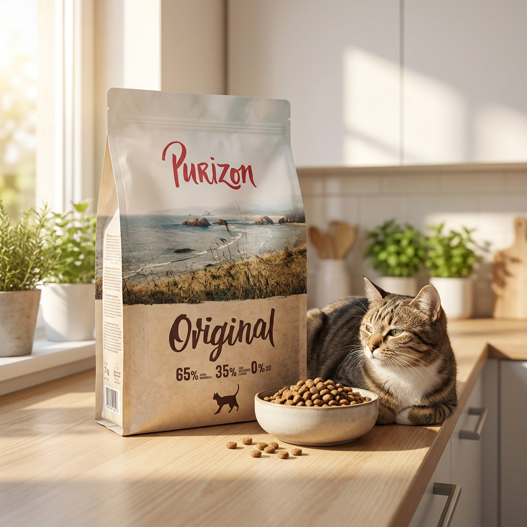 Purizon Original sucha karma dla kotów dorosłych 2 kg bezzbożowa – jagnięcina z rybą