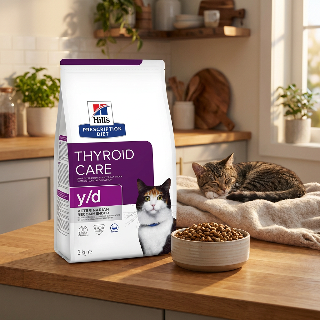 Hill's Prescription Diet y/d Thyroid Care sucha karma dla kota 3 kg – nadczynność tarczycy