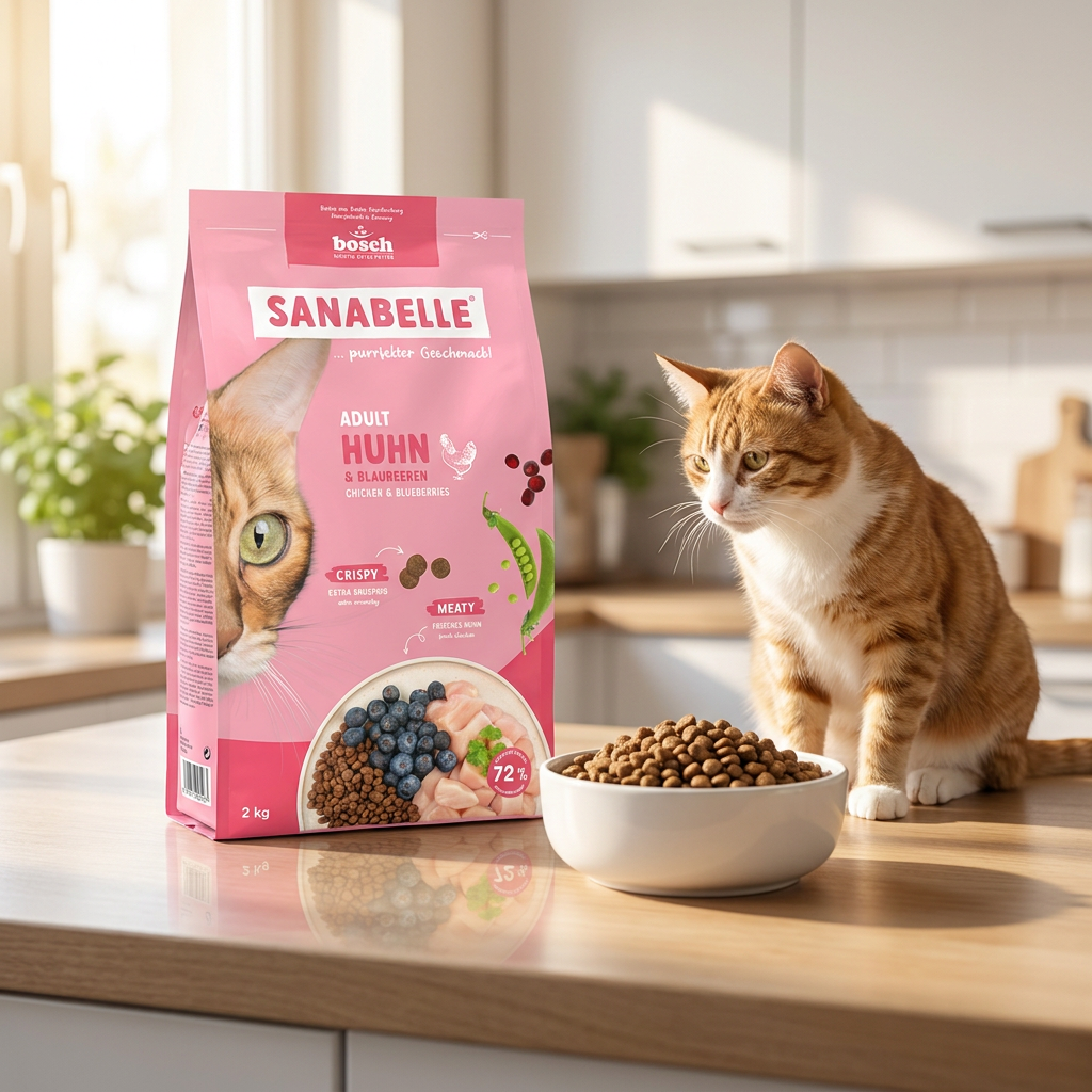 Sanabelle Adult sucha karma dla kota z kurczakiem 2 kg – bez zbóż z glutenem, dla dorosłych