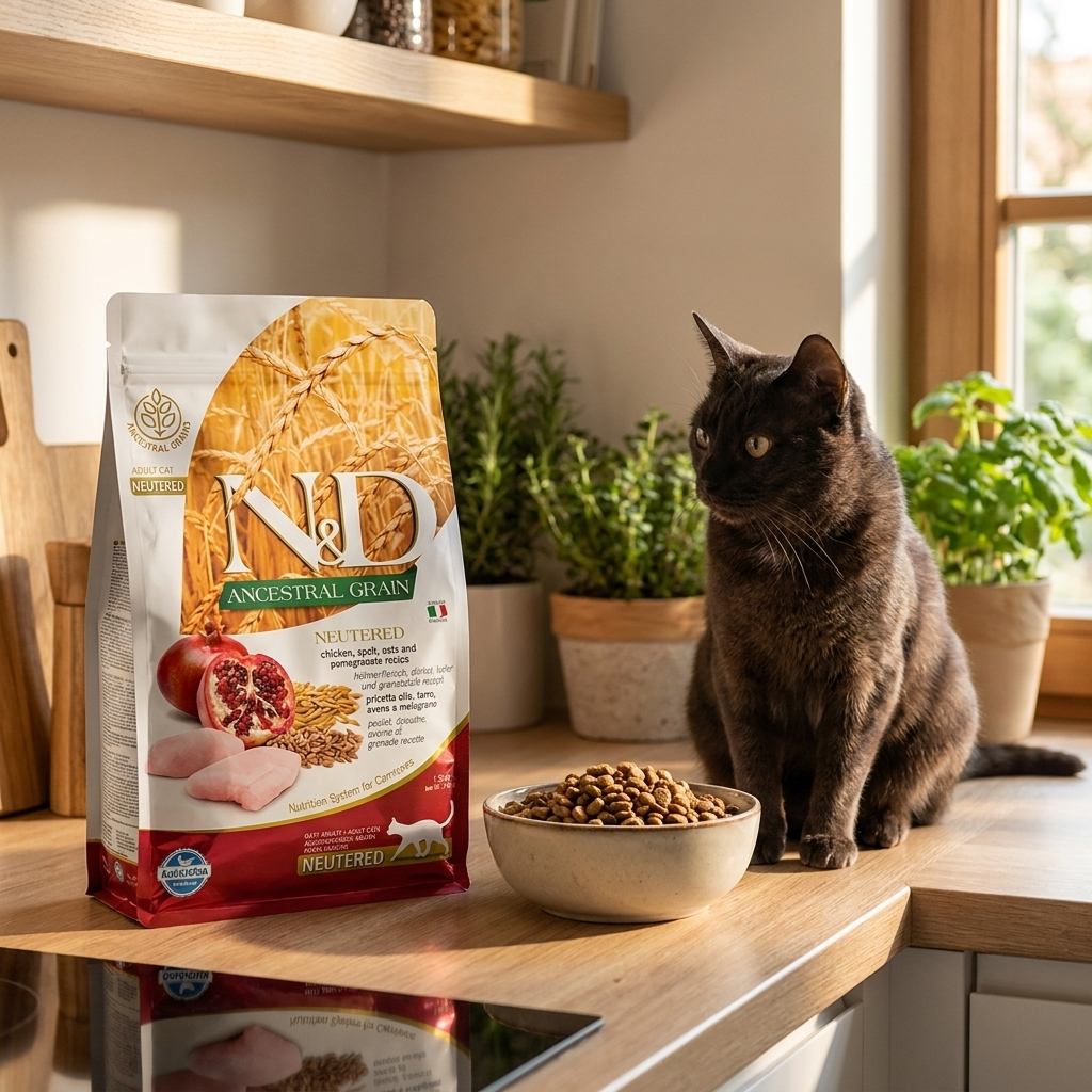 Farmina N&D Ancestral Grain Neutered sucha karma dla kota sterylizowanego 1,5 kg – kurczak