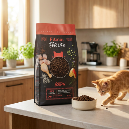Fitmin For Life Kitten sucha karma dla kociąt 8 kg – kurczak, bez pszenicy i kukurydzy