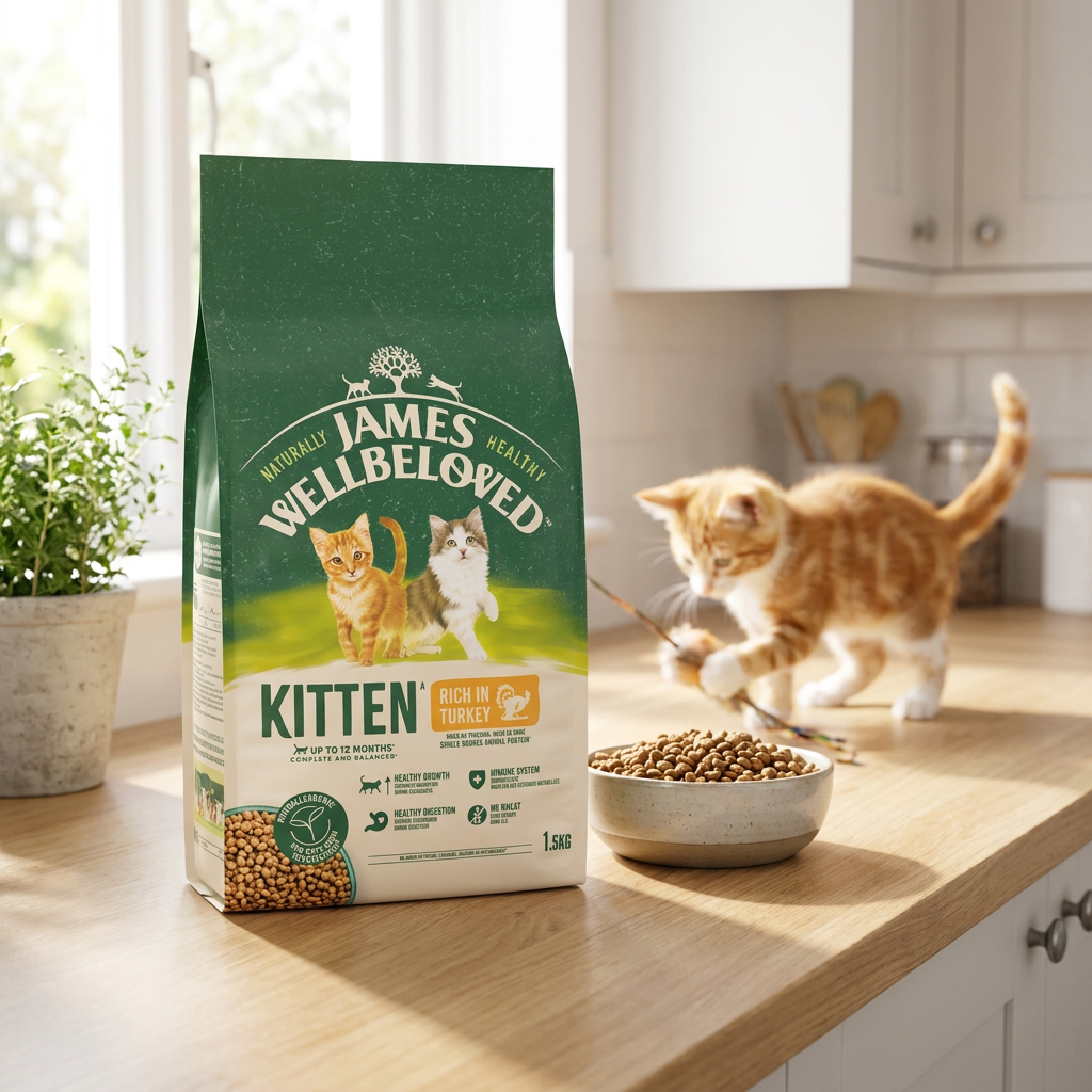 James Wellbeloved Kitten sucha karma dla kociąt monobiałkowa z indykiem 1,5 kg