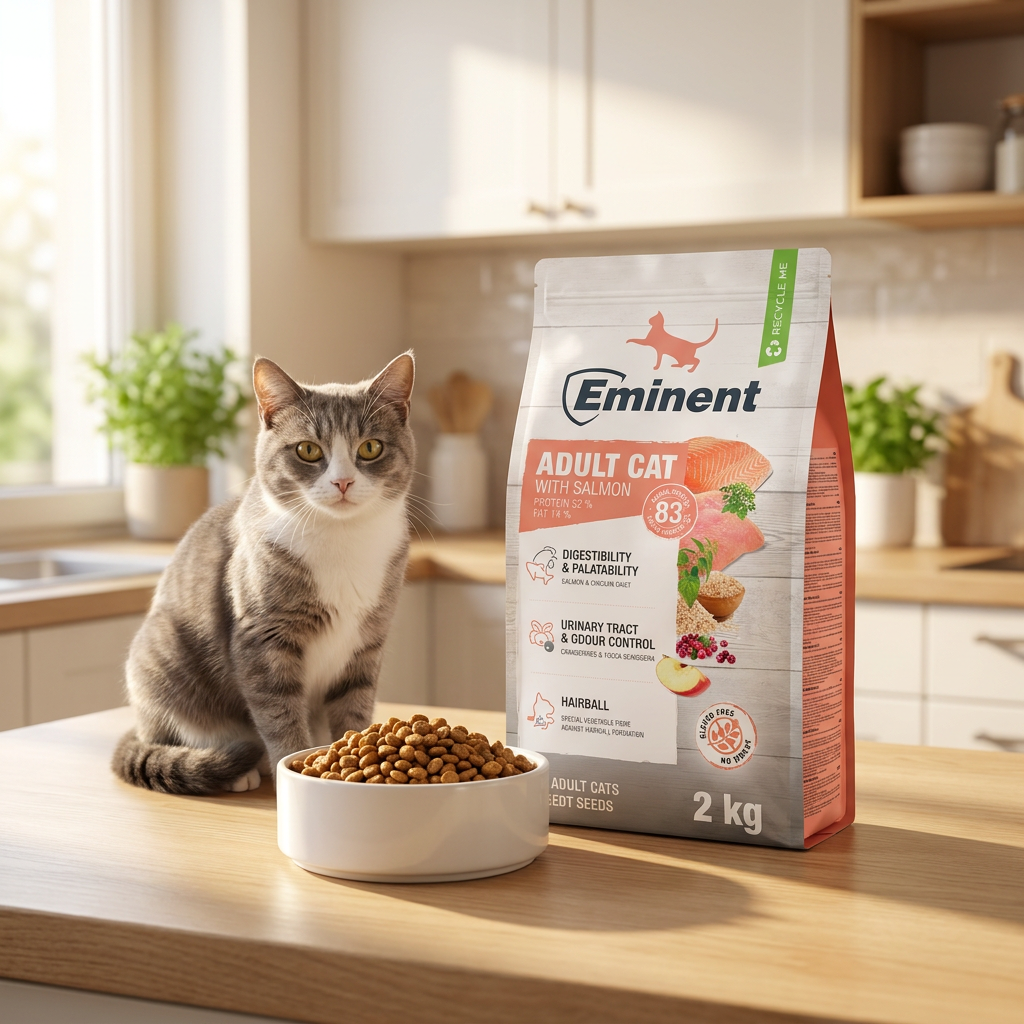 Eminent Cat Adult Salmon sucha karma dla kota dorosłego 2 kg, bezglutenowa – łosoś