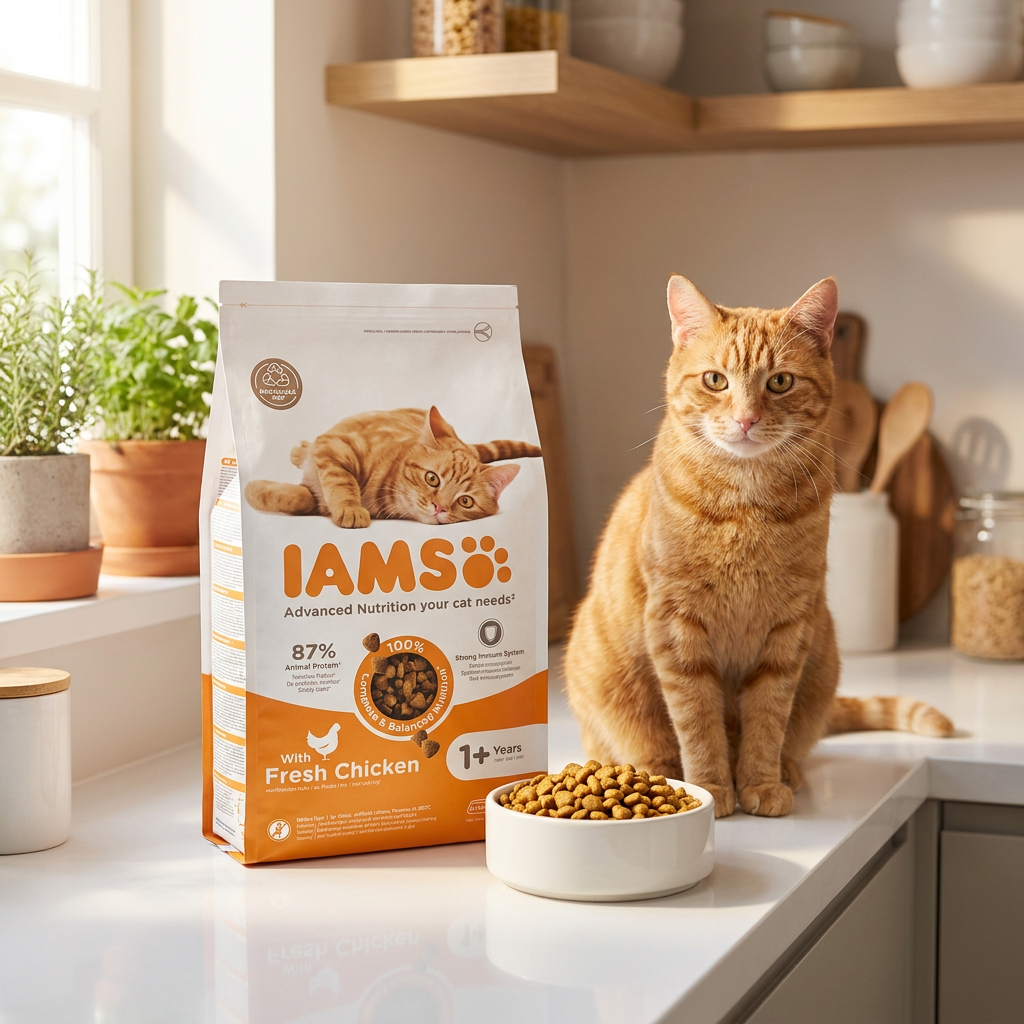 Iams sucha karma dla kota z kurczakiem 3 kg – for Vitality Adult, dla dorosłych kotów