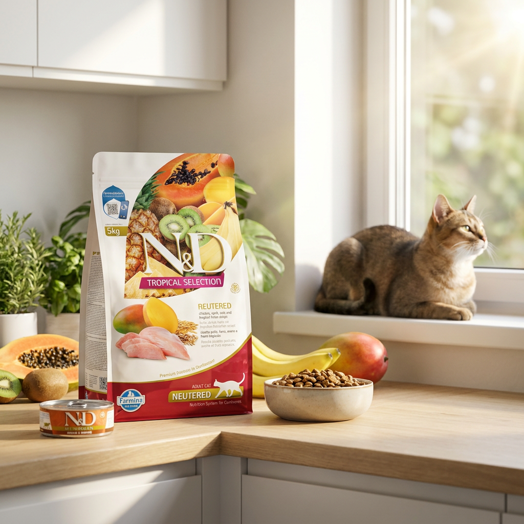 Farmina N&D Tropical Selection karma sucha dla kota sterylizowanego 5 kg – kurczak