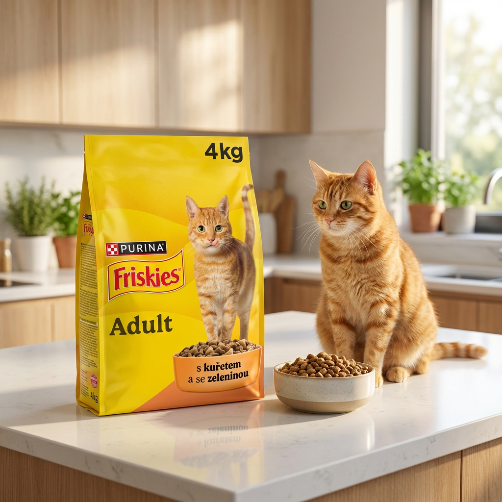 Friskies sucha karma dla kota 4 kg z kurczakiem i warzywami – dla dorosłych kotów