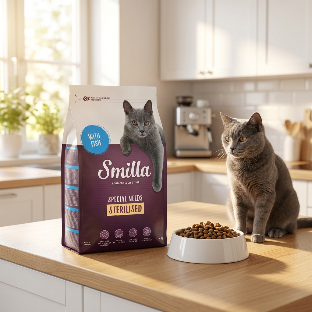 Smilla Sterilised sucha karma dla kota sterylizowanego 4 kg – bez cukru, z rybą