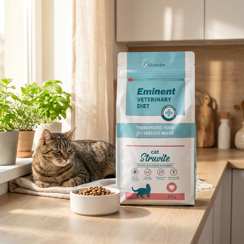Eminent Vet Diet Cat Struvite karma weterynaryjna dla kota na struwity 2,5 kg – wieprzowina