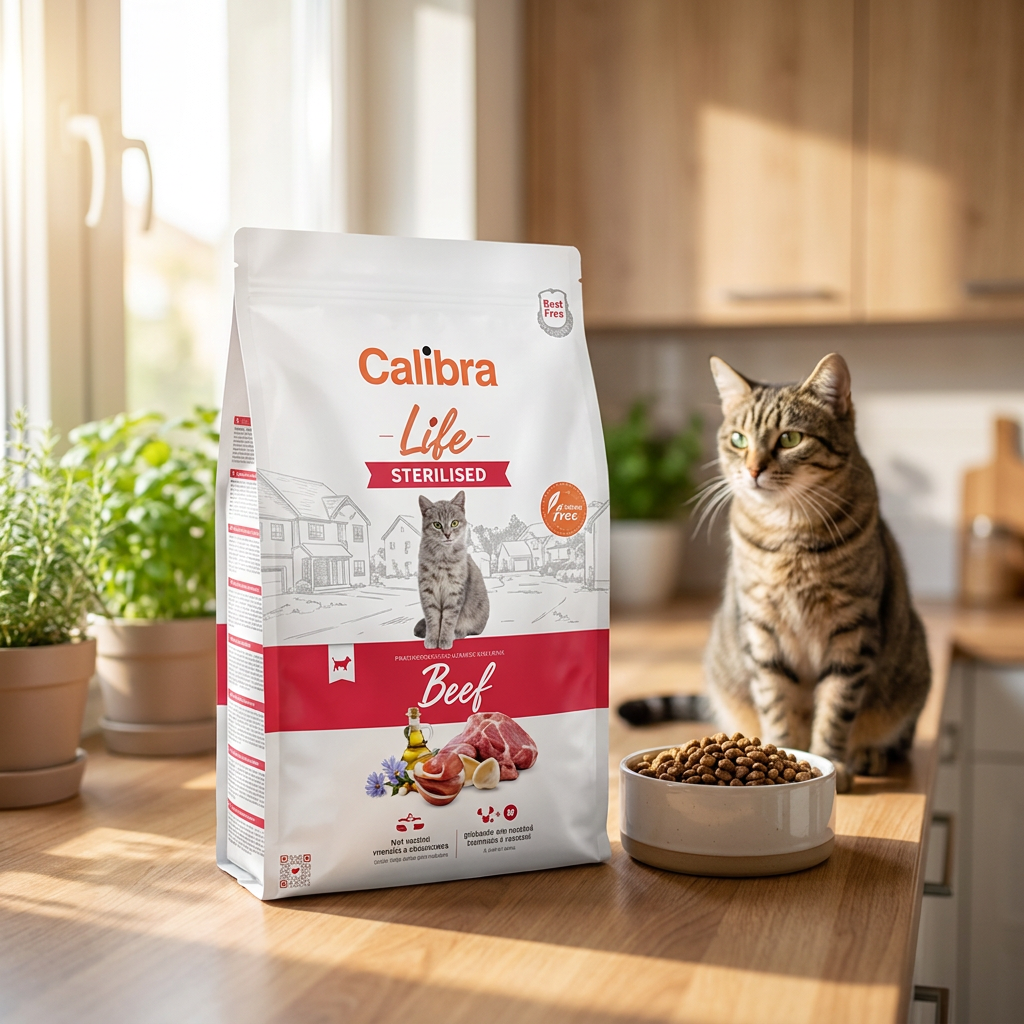 Calibra Cat Life Sterilised sucha karma dla kota sterylizowanego bezzbożowa – wołowina 1,5 kg