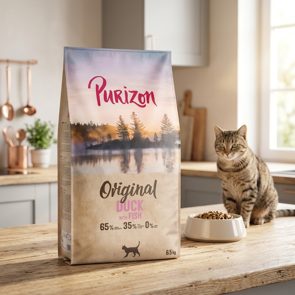 Purizon Original sucha karma dla kota bez zbóż 6,5 kg – dla dorosłych kotów, kaczka