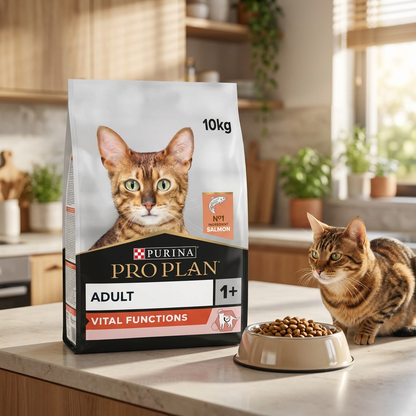 Purina Pro Plan Vital Functions sucha karma dla kota dorosłego 10 kg – łosoś