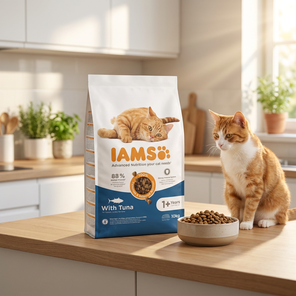 Iams Vitality Adult sucha karma dla kota z tuńczykiem 10 kg – dla kotów dorosłych