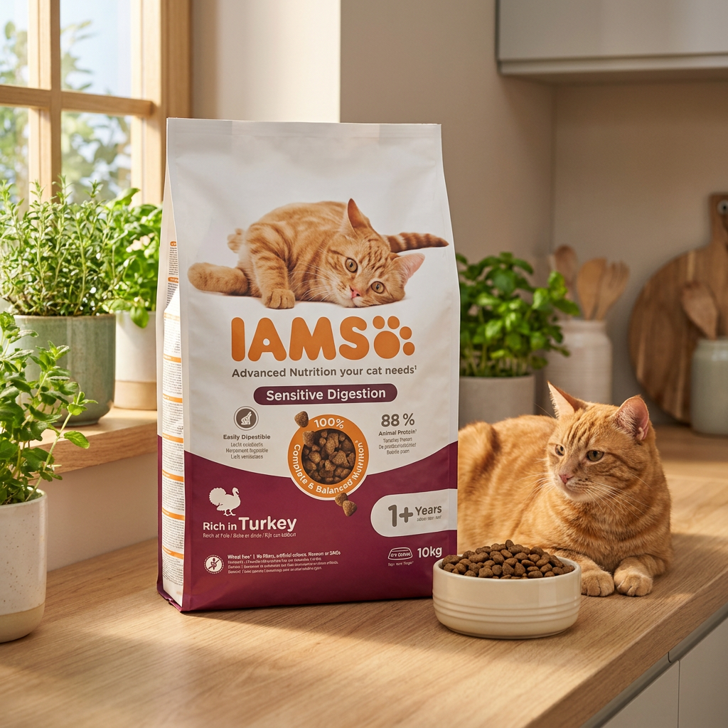 Iams Sensitive Digestion sucha karma dla kota dorosłego 10 kg z indykiem – lekkostrawna